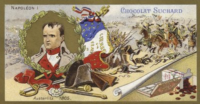 ナポレオンボナパルトとオーストリア、アウステルリッツの戦い、1805年 作： European School